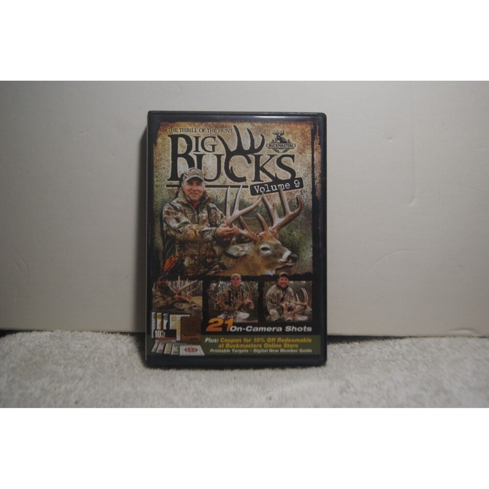 Big Bucks Volume 9 (DVD, 2011) 21 On Camera Shots Buck Masters Hunting Sports